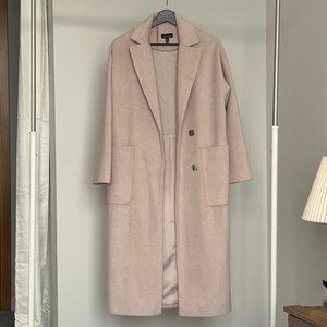 Topshop Pink Longline Coat